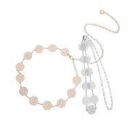 Ipetboom 2pezzi Catene in Metallo Per Da Donna Cinture in Metallo Per e Jeans Accessori Per Fianchi e Tasche Di Jeans Catene Per e Tribali Per