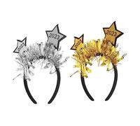 Ipetboom 2pezzi Copricapo Di Capodanno Fascia Per Capelli Leggera e Razionale Per Feste e Carnevale Adatta Diverse Occasioni Come Cosplay e Compleanni Fascia Per Capelli Da Donna