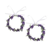 Ipetboom 2pezzi Coroncina Lavanda Accessorio Per Matrimoni e Fotografie Copricapo Versatile Per Speciali e Vacanze Al