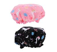 Ipetboom 2pezzi Cuffie Doccia Impermeabili Per Protezione Design Adatte Per Rosa e