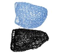 Ipetboom 2pezzi Cuffie Rete Per Maglia Protezione Notturna Per Donne Copricapo Per Lunghi e Ricci Confezione Nera e Azzurra Per Dormire e Servizio Alimentare