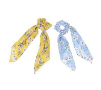 Ipetboom 2pezzi Elastici per Capelli in Copricapo Stampato Anelli per Capelli alla Moda Accessori per Lunghi Decorativi per Ogni Occasione