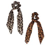 Ipetboom 2pezzi Elastici Per Capelli in Foulard Per Capelli Lunghi Fiocchi Decorativi Copricapo Stampato Adatti Donne e Ragazze Per Uso Quotidiano e Feste