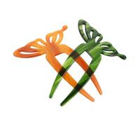 Ipetboom 2pezzi Eleganti Forcine Per Forma Di Farfalla Acetato Accessori Retro Per Bun Da Donna Perfetti Per Acconciature Stile Cinese e Moderno Colori e Latte Macchiato