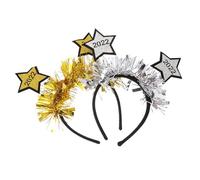 Ipetboom 2pezzi Fasce per Capelli Design di Capodanno Copricapi per Feste di Capodanno Leggero e Razionale