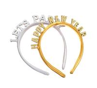 Ipetboom 2pezzi Fascia per Capelli di Capodanno in Materiale Resistente Design Parole Accessori per Capelli per Feste e Occasioni Speciali