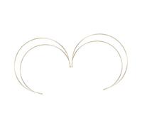 Ipetboom 2pezzi Fascia Per in Metallo Angelo Sacro Copricapo Sottile Cercchietto Per Doppio Angolare Per Donne e Ragazze