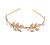 Ipetboom 2pezzi Fascia Per Perle Accessori Per Sposa Oro Barocco Con Motivo Foglia Per Matrimonio e Occasioni Speciali
