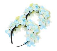 Ipetboom 2pezzi Floral Headbands for Women Vintage Simulation Flower Hair Accessories for Photoshoots Festivals and Everyday Wear Comfortable and Secure Fit