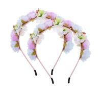Ipetboom 2pezzi Flower Headbands Eleganti Fasce Floreali Per Matrimoni Feste Halloween e Festival Accessori Da Sposa e Maternità Design Incantevole e Leggero