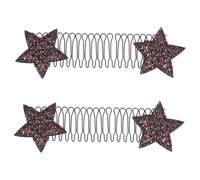 Ipetboom 2pezzi Forcine u Per Capelli Stelle Porta Attrezzi Per Capelli Invisibili Accessori Per Pettine Per Fissare Acconciature Pettini Per Extra Invisibili