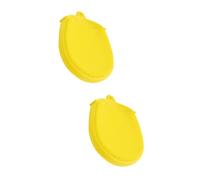 Ipetboom 2pezzi Massaggiatore Silicone Per Bagno Esfoliante e Pulitore Per La Strumento Giallo Per Ragazzo Ragazza e Adulti Facile Da Usare e Igienico Silicone Alimentare