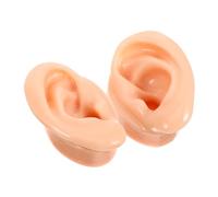 Ipetboom 2pezzi Modelli Auricolari Silicone Per Esposizione Accessori Per Orecchini e Insegnamento Anatomico Colore Completo Di Orecchio Sinistro e Destro