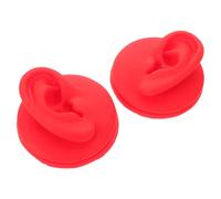 Ipetboom 2pezzi Orecchio in Silicone Flessibile Supporto per Orecchini Perno per Esercitazioni di Piercing Espositore per Orecchini da Esposizione di Manichini per Piercing