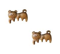 Ipetboom 2pezzi Pettine Legno Massaggiante Per Scalp e Spazzola Per Naturale Con Denti Larghi Per Rimuovere Nodi e La Circolazione