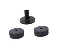 Ipetboom 2pezzi Rondelle Feltro per Bottoni Tracolla Pad Esercizi Batteria con Manicotto per Piatti Accessorio per Piatti