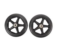 Ipetboom 2pezzi Ruote Anteriori Per Carrozzina Antiscivolo Piene e Resistenti Facili Da Installare e Compatibili Con Deambulatori e Scooter Elettrici