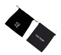 Ipetboom 2pezzi Sacchetto Porta Phon in Tela Resistente Con Coulisse e Protezione Antipolvere Per Asciugacapelli Domani e Viaggio Capacità Ampia Design Elegante