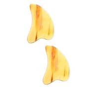 Ipetboom 2pezzi Scraper Faciale Portatile Bovino Strumento Professionale Per Massaggio Gua Sha Per Viso e Corpo Facile Da Trasportare e Utilizzare Ottimo Per Rilassamento Muscolare e