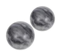 Ipetboom 2pezzi Sfera di Pietra Naturale per Massaggio Terapeutico con Design Ergonomico Adatta Massaggi delle Mani Esercizi di Pilates e Rilassamento del Cervello