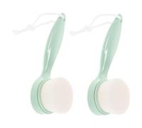 Ipetboom 2pezzi Spazzola Per Lavaggio Viso Manuale Con Setole Morbide Per Pulizia e Rimozione Makeup Manico Confortevole e Design Ergonomico Perfetta Per Uso Domestico e Viaggi