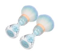 Ipetboom 2pezzi Spazzola per Unghie Forma Clessidra Pennello per Rimuovere la Strumento per Pulizia delle Unghie Delicato e Morbido Design Efficiente Testa Grande Multiuso per Strumenti Cos