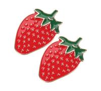 Ipetboom 2pezzi Spilla Forma Di Frutto Smaltata in Lega Di Zinco Spille Da Bavero Per Abbigliamento e Sciarpe Decorazione Moda Forma Di Frutto Per Vestiti e Borse Accessorio Leggero