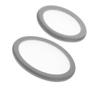 Ipetboom 2pezzi Stethoscope Diaphragm Replacement Pediatric Accessories Floating Design for Enhanced Acoustic Clarity Material Grey Color for Adult and Children Use