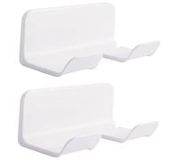 Ipetboom 2pezzi Supporto Da Parete Per Asciugacapelli Porta Asciugacapelli Organizza Lo Spazio Nella Camera Da Letto o Bagno Senza Forature Materiale