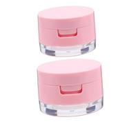 Ipetboom 2sets Custodie Portatili Per Cipria Vuote Con Specchio Scatole Riutilizzabili Per Trucco Compatte e Leggere Per Polvere Libera e Blush Resistenti e Facili Da Trasportare Durante Vi