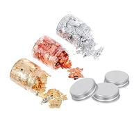 Ipetboom 3 Lamina D'Oro Brandelli Di Carta Rifornimenti Di Arte Del Decorazione Del Decorazione Di Arte Del Nail Art Foil Sequin Nail Glitter Doratura Fiocchi Nail
