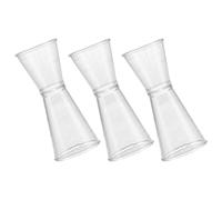 Ipetboom 3 Pezzi Bartender Jigger in Plastica Riutilizzabile da 1 Oz, Misurino per Cocktail e Vino per Bar e KTV