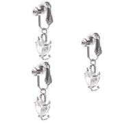 Ipetboom 3 Pezzi Ciondolo Zircone D'amore Simpatico Anello Per Ombelico Anello Dell'ombelico Penzolante Finti Anelli Dell'ombelico Gioielli Per Piercing All'ombelico Rame Zircone Bianca