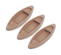 Ipetboom 3 Pezzi di Barca in Legno Ornamento Nautico per Oceano di Barca in Legno Casa delle Bambole di Barca da Pesca Mini Kayak Giocattolo Spiaggia Ufficio