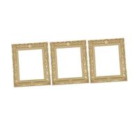 Ipetboom 3 Pezzi Miniature delle in Resina Vintage Rettangolari Barocche Dettagliate per Decorazione