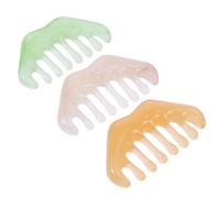 Ipetboom 3 Pezzi Pettine Per Massaggio In Resina Pettine Per Cuoio Capelluto Guasha Strumento Per Massaggio Facciale Palmare Gua Sha Strumento Per Massaggio Raschiante Per La Relax