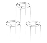 Ipetboom 3 pezzi Rastrelliera Rotonda in Acciaio Inossidabile per Raffreddamento Torte e Pane da Supporti Multifunzione per Cottura al Forno e Cottura Vapore Design Invertito per Uso