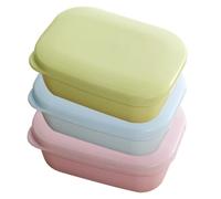 Ipetboom 3 pezzi Sapone da Viaggio Contenitori Compatti e Impermeabili per Sapone Solido per Bagno e Palestra Rosa
