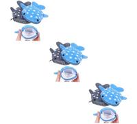 Ipetboom 3 Set Peluche Per Squalo Portamonete Portamonete + Grigio Per Con Cerniera A Forma Di Animale Carino Morbido 2 pezzi * 3