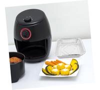 Ipetboom 30 pezzi Teglie Alluminio Usa e Getta per Forno e Friggitrice ad Aria Teglie Quadrate Profonde per Cottura e Conservazione Resistenti e Leggere per Lasagne e Arrosti Pratiche e