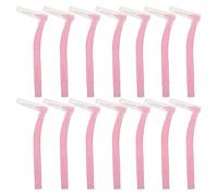 Ipetboom 30 Spazzolini Interdentali a Forma di l Morbidi Setole Antiscivolo Stuzzicadenti Biodegradabili 7 a Forma di 7 per Pulizia Orale Quotidiana Custodia da Viaggio Adatti a Tutte