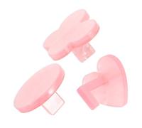 Ipetboom 3pezzi Base Per Pratica Nail Art Con Supporto Per Unghie Falsi Design Forma Di Cuore Farfalla e Rotonda Resistente e Versatile Per Principianti e Professionisti Del Settore Unghie
