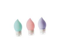 Ipetboom 3pezzi Bottiglie Silicone Contenitori Per Liquidi Per Toiletries Per Shampoo Lozioni e Colori e Riutilizzabili e Sicuri