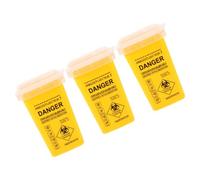 Ipetboom 3pezzi Contenitore Di Sicurezza Per Oggetti Taglienti Coperchio Apribile Contenitore Per Smaltimento Di Oggetti Taglienti Portatile Per Aghi Di Rifiuti