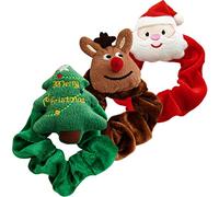 Ipetboom 3pezzi Elastici Per Capelli Natalizi Fasce Per Capelli Natalizie Natalizi Per Bambine Design Elastico Adatti Ricci o Lisci Per Feste e Uso Quotidiano