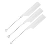 Ipetboom 3pezzi Fine Tooth Rat Tail Comb Strumenti Per Parrucchieri Pettini Per Separazione e Teasing Per Uso Domestico e Saloni Comodi Irritazione Per Capelluto