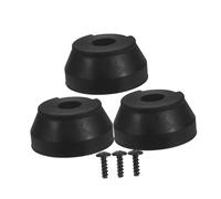 Ipetboom 3pezzi Gommini Antiscivolo Per Bastone Tre Piedi Anziani Accessori in Gomma Resistenti Per Stampelle Punte Di Ricambio Per Maggiore Stabilità Interno Esterno