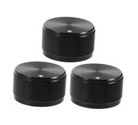 Ipetboom 3pezzi Manopole Potenziometro in Alluminio Manopole di Controllo del Volume Zigrinate per Chitarra e Basso Regolatore Rotante per Amplificatori Teatro e Studio