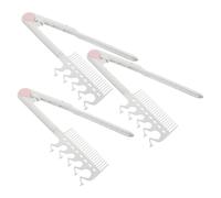 Ipetboom 3pezzi Pettine per Piastra per Capelli Forma di V Pettine Lisciante Pieghevole per Styling dei Capelli Antistatico per Proteggere i Durante Asciugatura