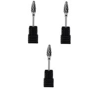 Ipetboom 3pezzi Punzonatura Per Unghie Testa Di Fregatura Per Manicure Inossidabile Di Punte Per Trapano Unghie Rimozione Cuticole Perfetta Per Saloni e Uso Domestico